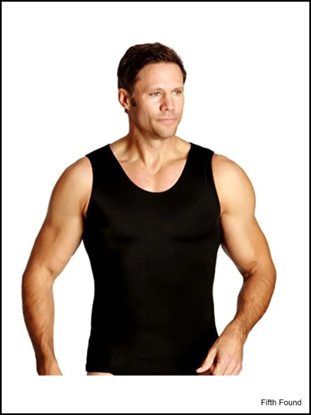 Men's 3-Pack Compression Muscle Tank Top Shapewear 4-Way Stretch 72% Nylon 28%